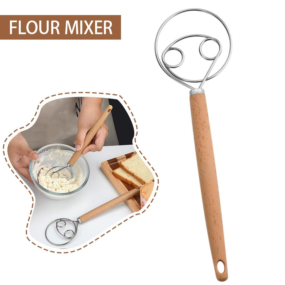 Danish Pancake Pan - Датская венчика-мешалка для теста из нержавеющей